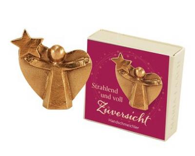 Figur "Strahlend und voll Zuversicht", in Schachtel