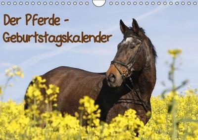 Der Pferde-Geburtstagskalender (Wandkalender immerwährend DIN A4 quer)