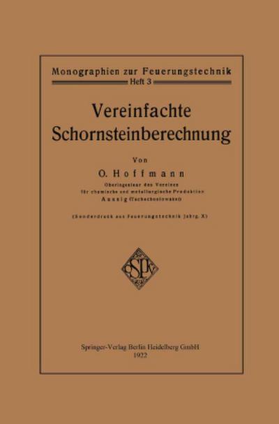 Vereinfachte Schornsteinberechnung