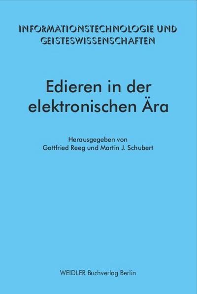 Edieren in der elektronischen Ära