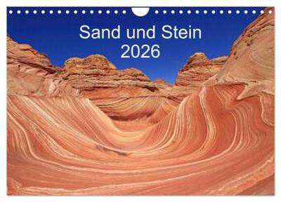 Sand und Stein 2026 (Wandkalender 2026 DIN A4 quer), CALVENDO Monatskalender
