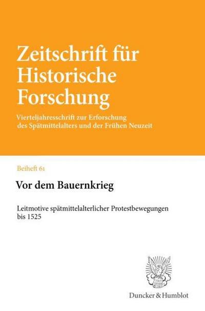 Vor dem Bauernkrieg