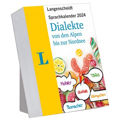 Langenscheidt Sprachkalender Dialekte 2024: Von den Alpen bis zur Nordsee, Tagesabreißkalender