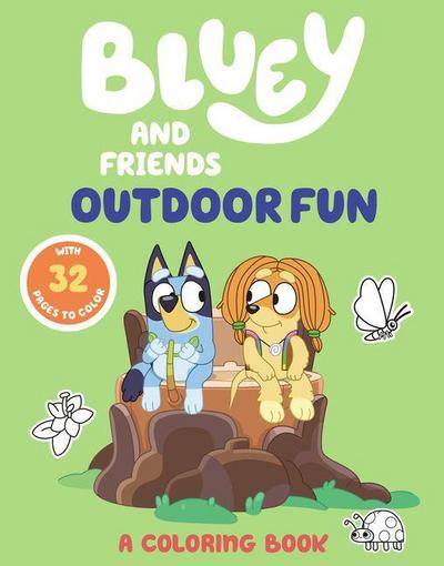 Bluey and Friends: Outdoor Fun: A Coloring Book