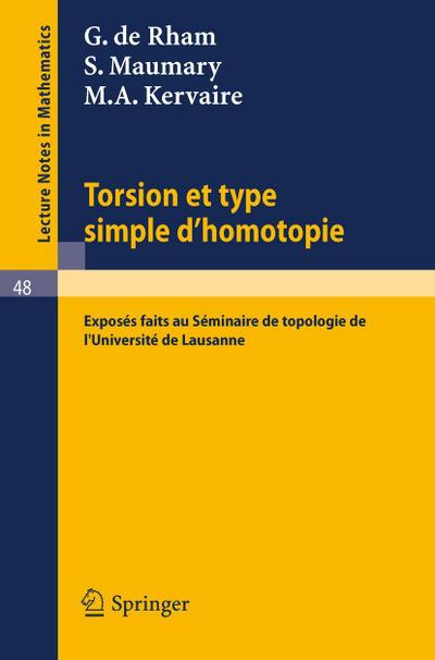 Torsion et Type Simple d’Homotopie