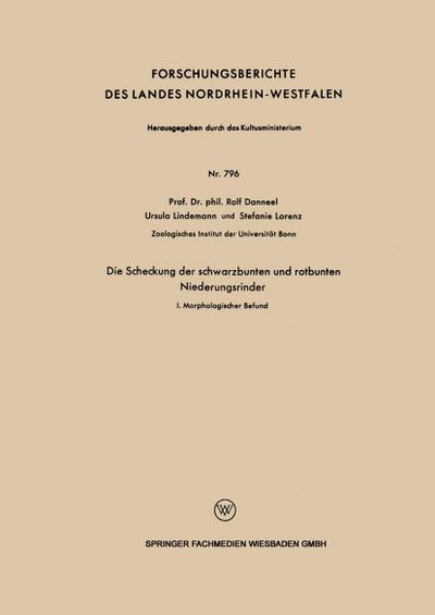 Die Scheckung der schwarzbunten und rotbunten Niederungsrinder