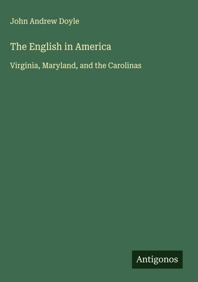 The English in America