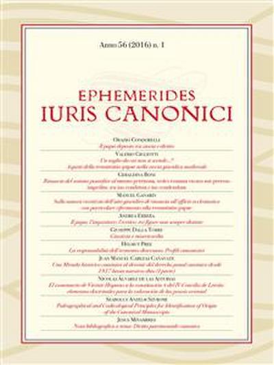 Ephemerides Iuris Canonici