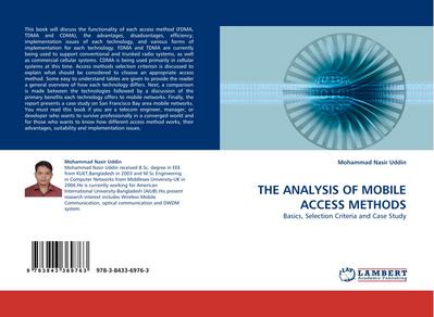 THE ANALYSIS OF MOBILE ACCESS METHODS