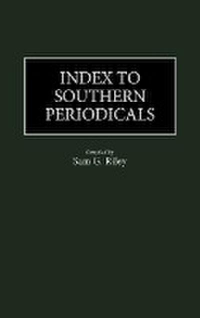 Index to Southern Periodicals.