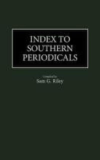 Index to Southern Periodicals.