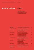 Kritische Berichte: Zeitschrift für Kunst-                                                  und Kulturwissenschaften / Jahrgang 51, Heft                                                  4.2023