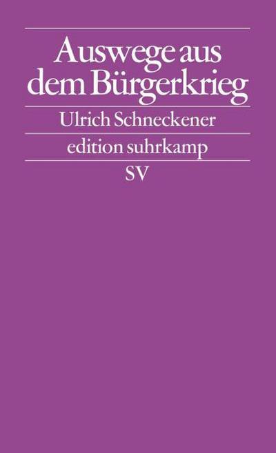 Auswege aus dem Bürgerkrieg