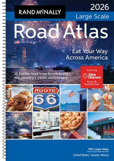 Rand McNally Road Atlas Large Scale 2026: United States, Canada, Mexico (Rand McNally Large Scale Road Atlas USA)