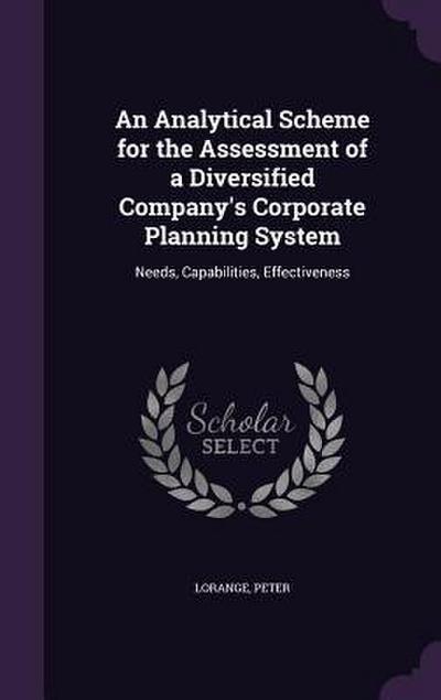 An Analytical Scheme for the Assessment of a Diversified Company’s Corporate Planning System