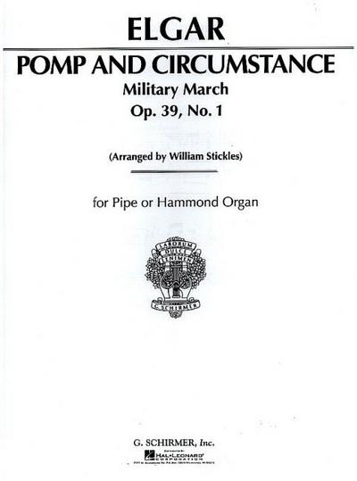 Pomp and Circumstance Military March op.39,1for organ