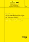 Rechtliche Herausforderungen der Klimaanpassung
