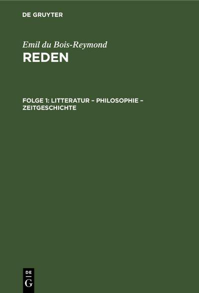 Litteratur - Philosophie - Zeitgeschichte