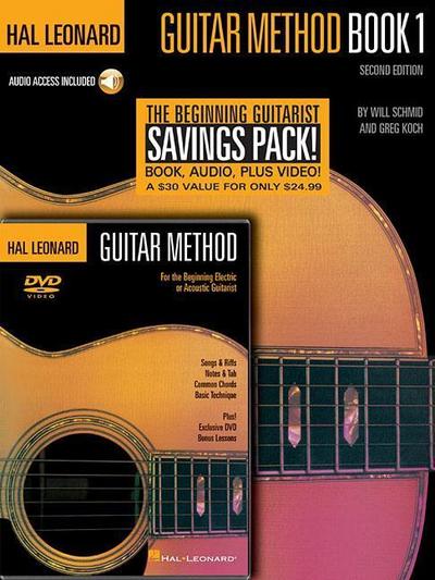 Hal Leonard Guitar Method Beginner’s Pack: Book 1 with Online Audio + DVD [With CD and DVD]