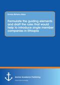 Formulate the guiding elements and draft the rules