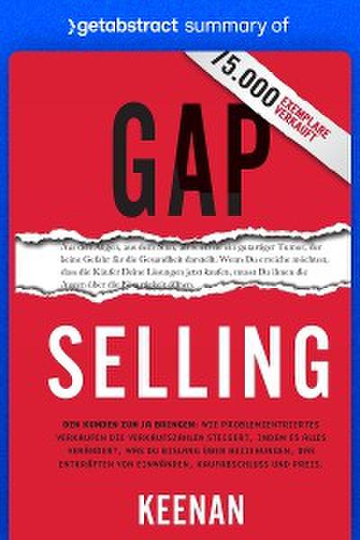Summary of Gap Selling by Keenan