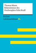 Bekenntnisse des Hochstaplers Felix Krull von Thomas Mann: Lektüreschlüssel mit Inhaltsangabe, Interpretation, Prüfungsaufgaben mit Lösungen, Lernglossar.