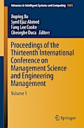 Proceedings of the Thirteenth International Conference on Management Science and Engineering Management