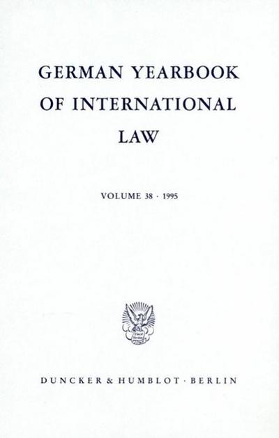 German Yearbook of International Law / Jahrbuch für Internationales Recht.