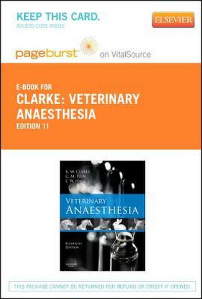 Veterinary Anaesthesia - Elsevier eBook on Vitalsource (Retail Access Card)