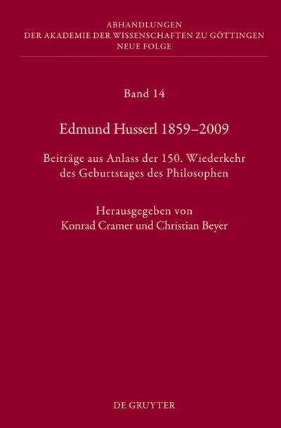 Edmund Husserl 1859–2009