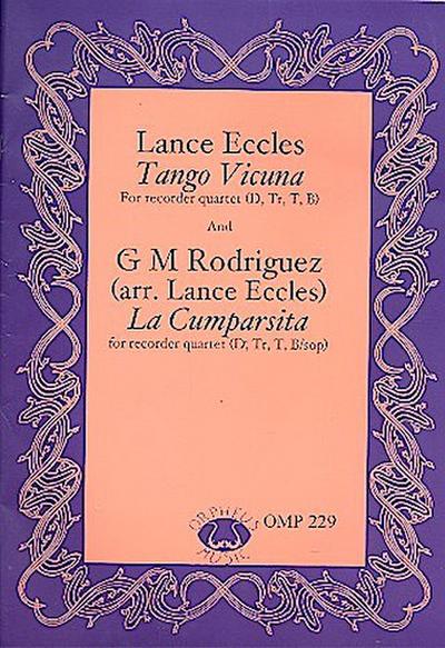 Tango vicuna  and  La Cumparsitafor 4 recorders (SATB/Sop)