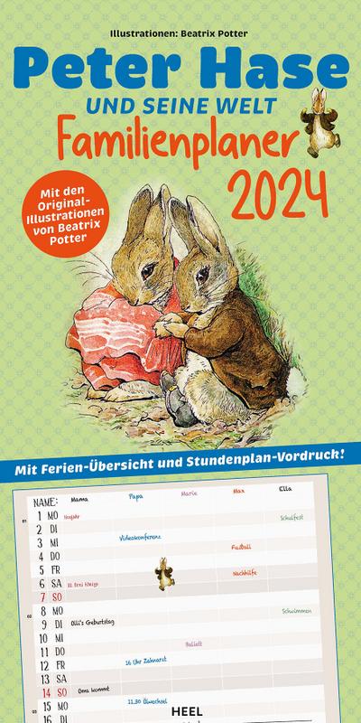 Peter Hase und seine Welt Kalender 2024 Familienplaner