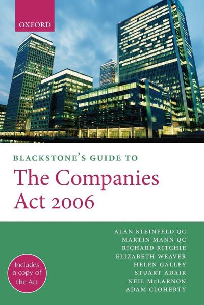 Blackstone’s Guide to the Companies ACT 2006