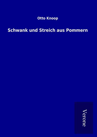 Schwank und Streich aus Pommern