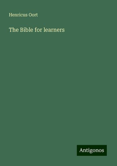 The Bible for learners