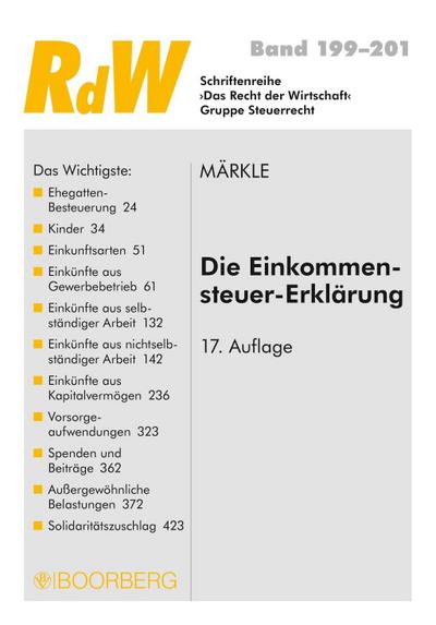 Die Einkommensteuer-Erklärung (Schriftenreihe RdW)