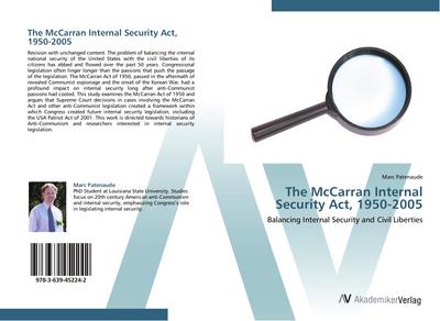 The McCarran Internal Security Act, 1950-2005