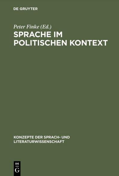 Sprache im politischen Kontext
