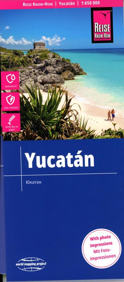 Reise Know-How Landkarte Yukatán / Yucatán (1:650.000)