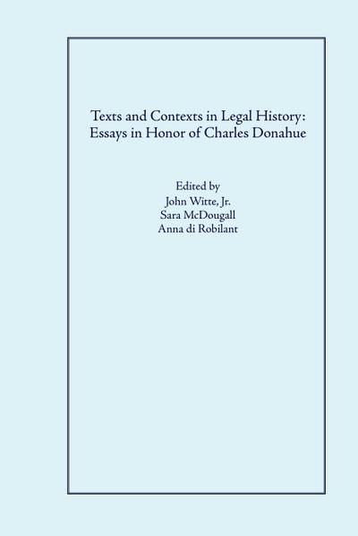 Texts and Contexts in Legal History