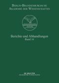Berichte und Abhandlungen. Band 16