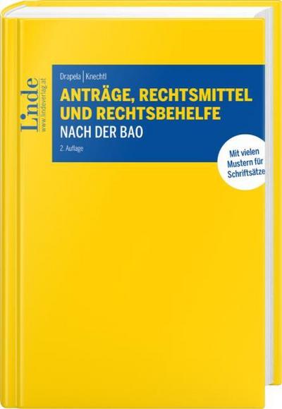 Anträge, Rechtsmittel und Rechtsbehelfe nach der BAO