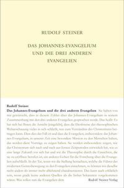 Das Johannes-Evangelium und die drei anderen Evangelien