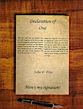 Declaration of One ’Here’s My Signatur