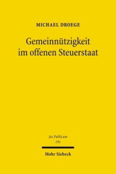 Gemeinnützigkeit im offenen Steuerstaat