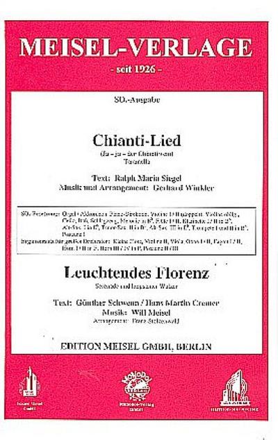 Chianti-Lied  und  Leuchtendes Florenz:für Salonorchester
