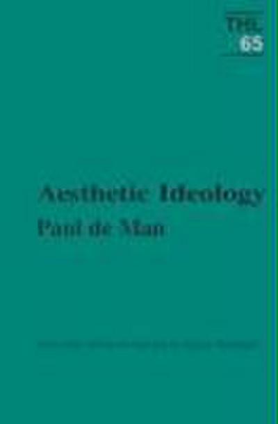 De Man, P: Aesthetic Ideology