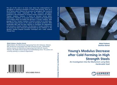 Young’’s Modulus Decrease after Cold Forming in High Strength Steels