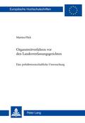 Organstreitverfahren vor den Landesverfassungsgerichten