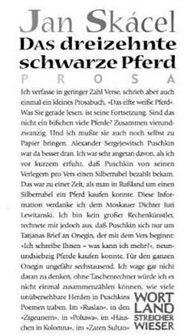 Das dreizehnte schwarze Pferd